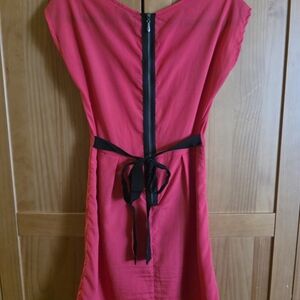 BeBop Red Midi Dress with Black Details